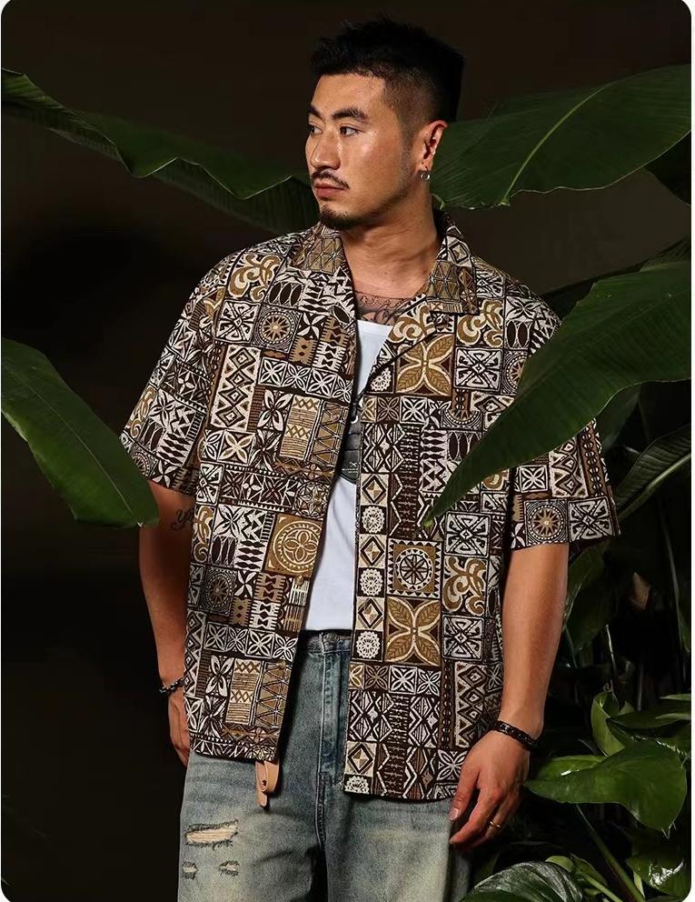 Vintage Baroque Short Sleeve Shirt