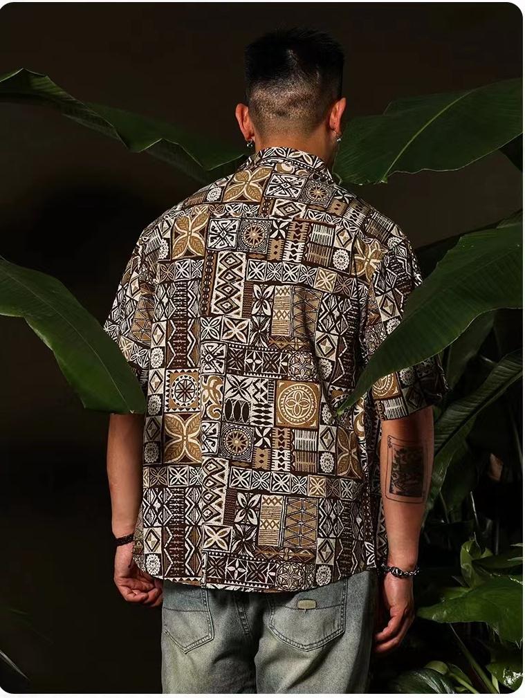 Vintage Baroque Short Sleeve Shirt