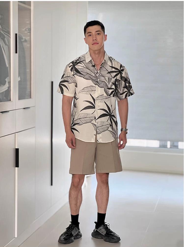 Hawaiian Ice Silk Floral Shirt