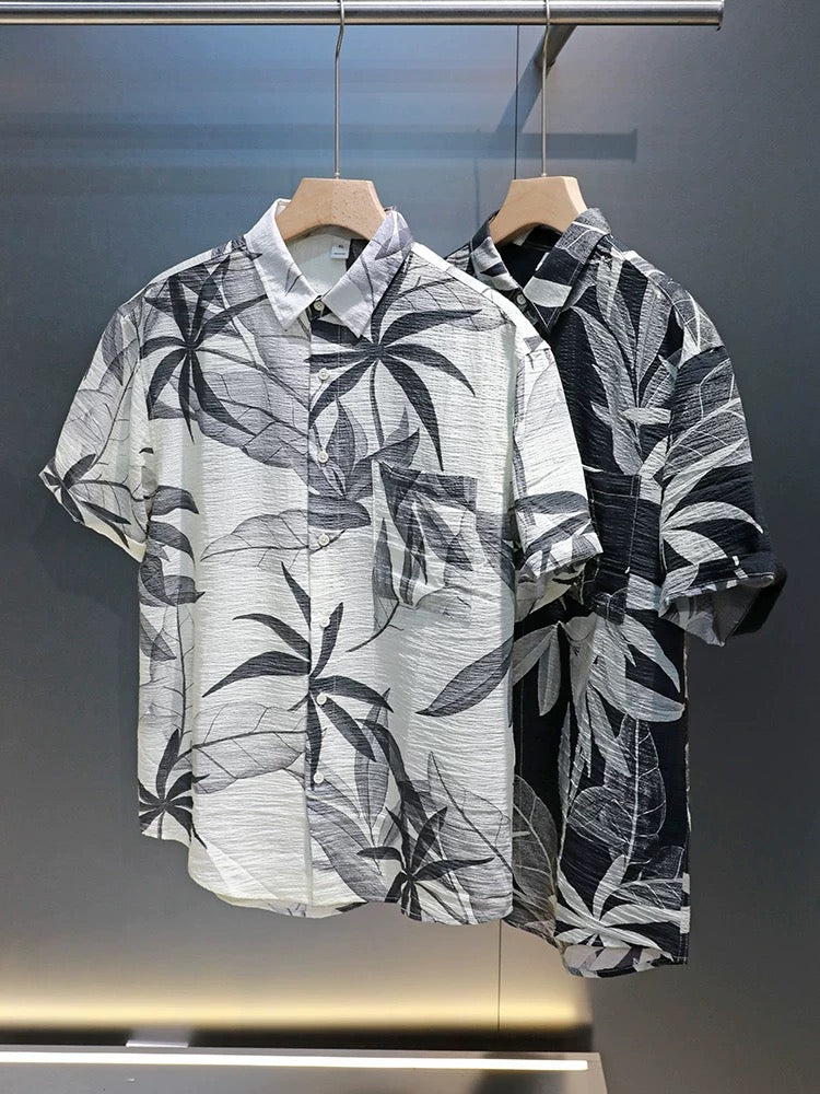 Hawaiian Ice Silk Floral Shirt