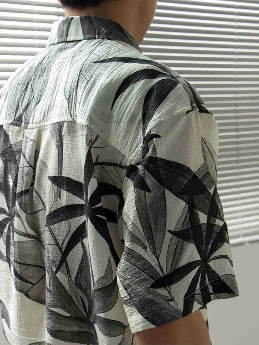 Hawaiian Ice Silk Floral Shirt