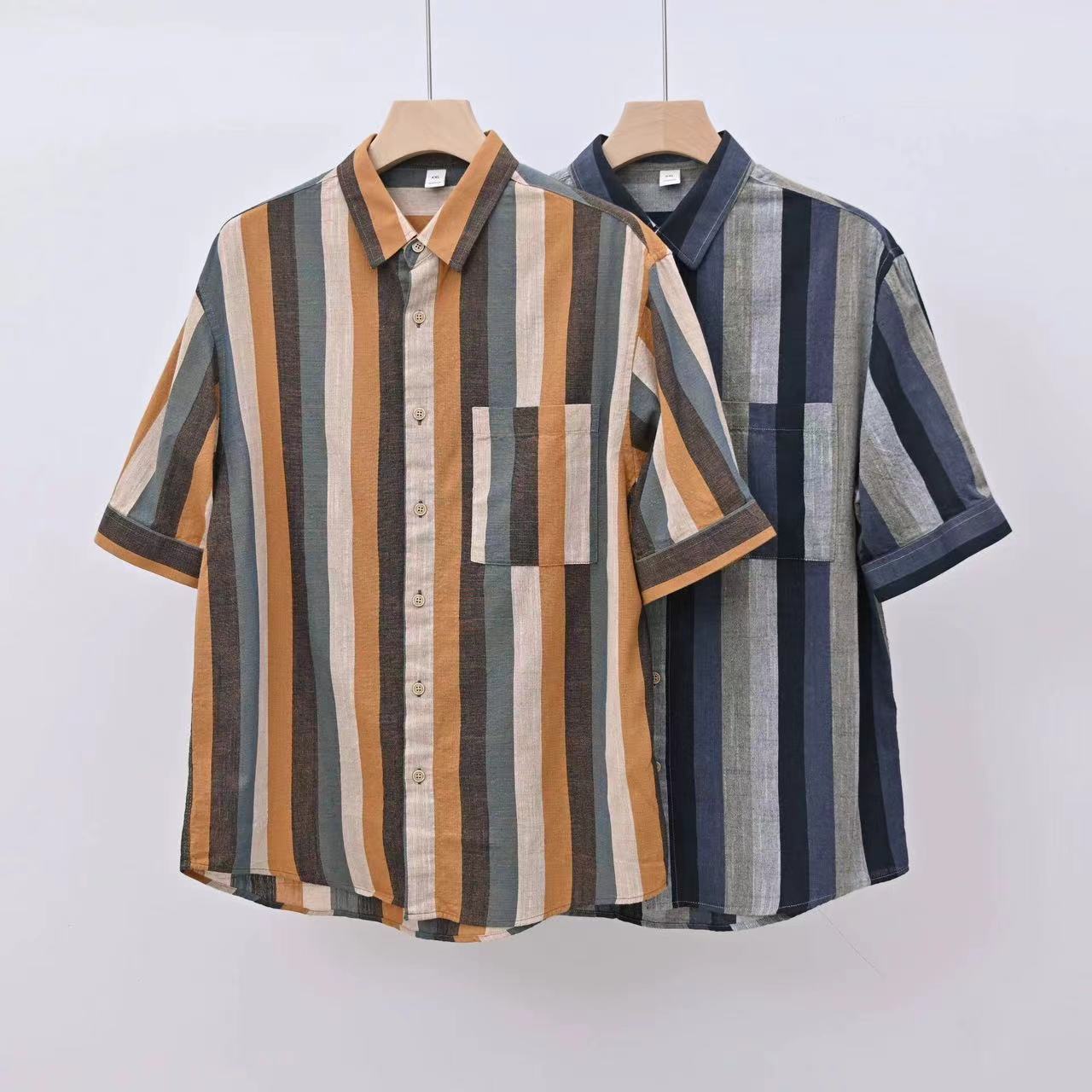Cotton Vintage Striped Shirt