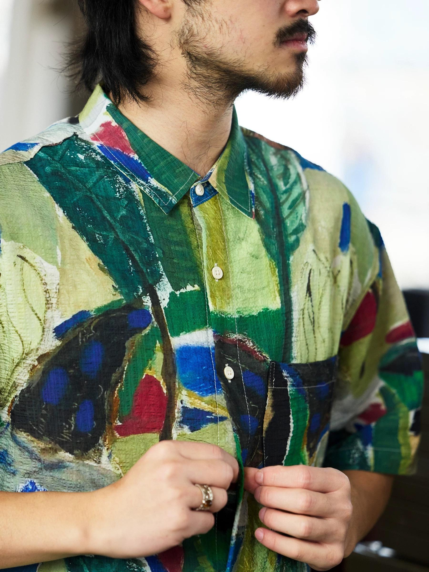 Hawaiian Oil Painting Print Shirt