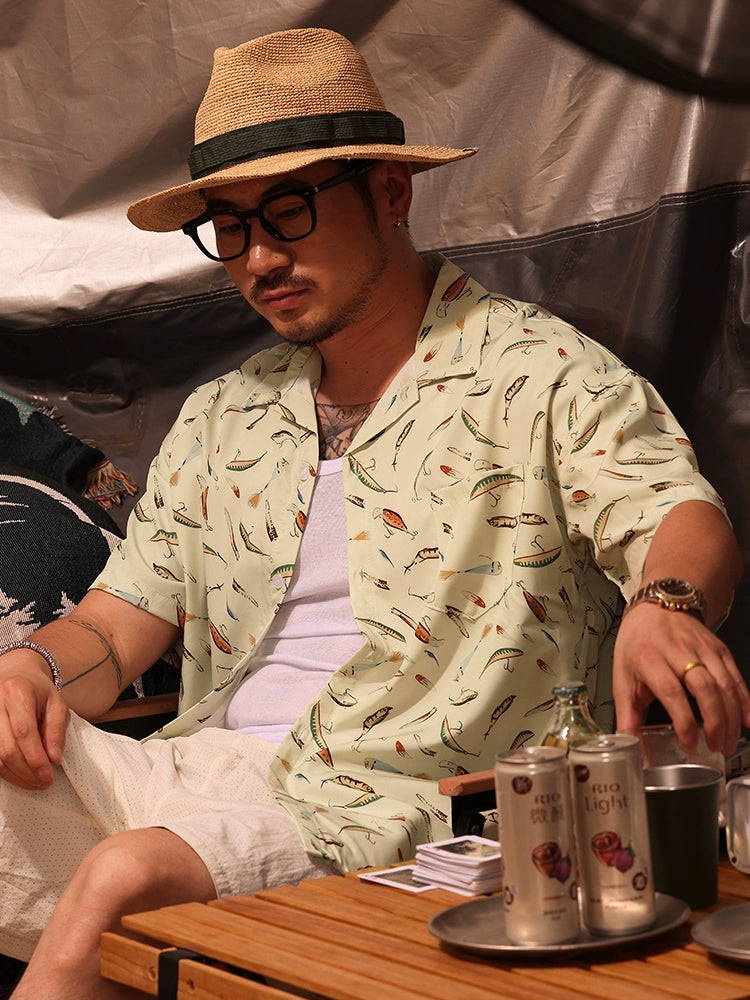 Hawaiian Beach Loose & Breathable Printed Shirt