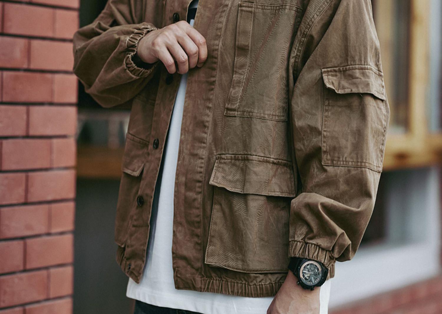 Vintage Cargo Jacket Coat