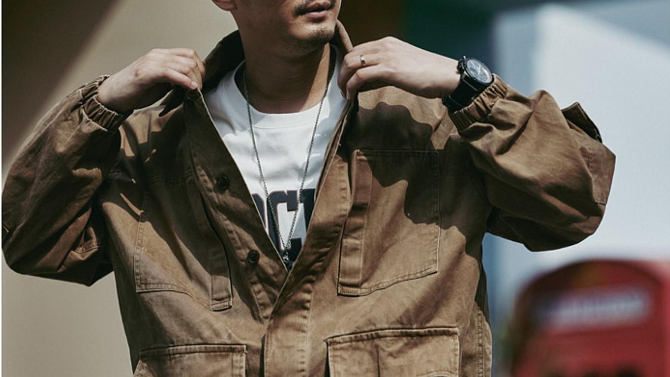 Vintage Cargo Jacket Coat