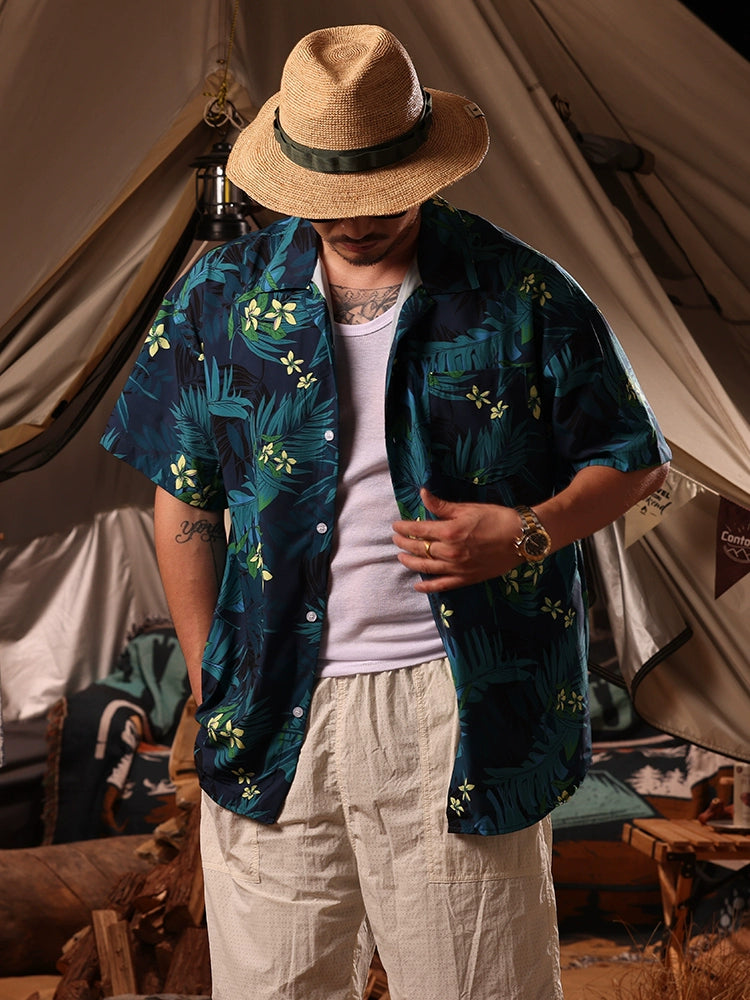 Hawaiian Vacation Beach Short-Sleeve Shirt