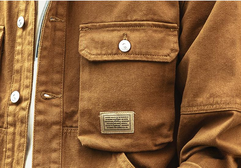 Retro Work Denim Jacket