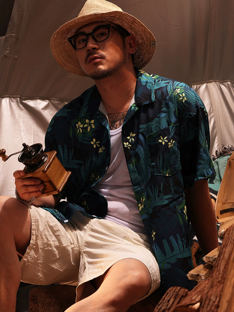 Hawaiian Vacation Beach Short-Sleeve Shirt