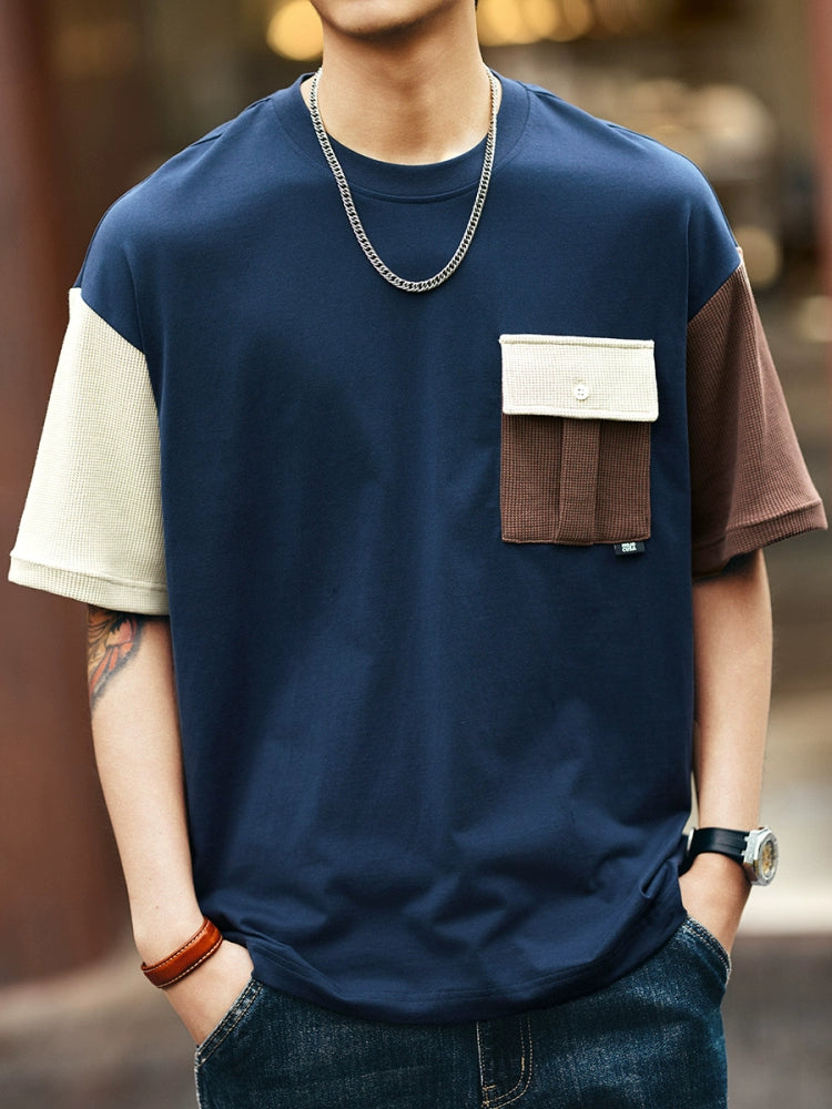 Pocket Color-Block T-Shirt