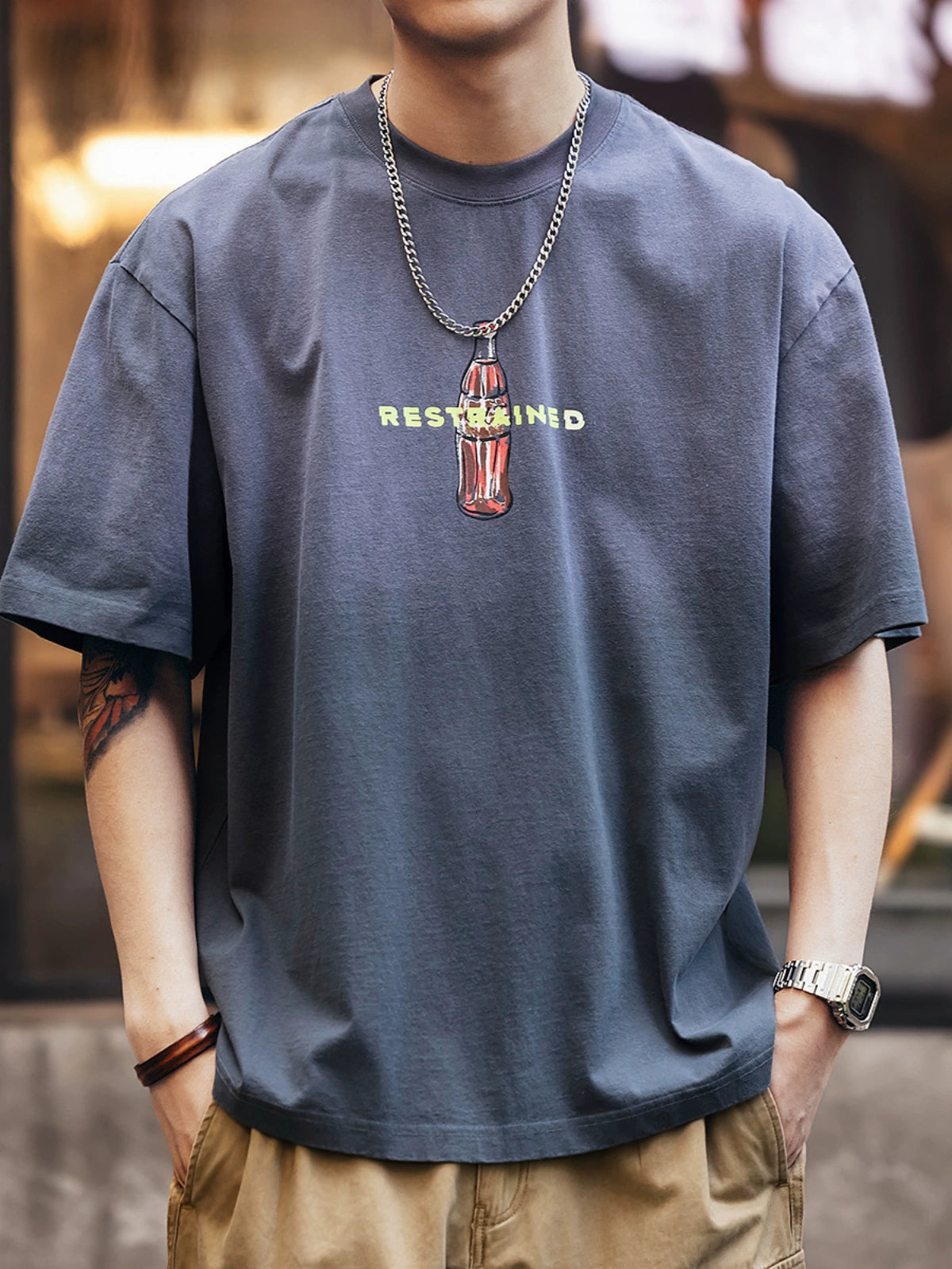 Washed Gradient Short-Sleeve T-Shirt
