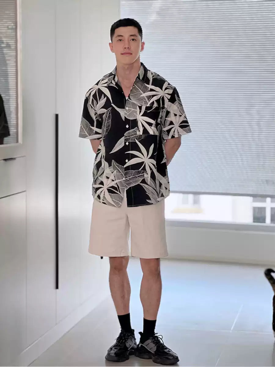Hawaiian Ice Silk Floral Shirt