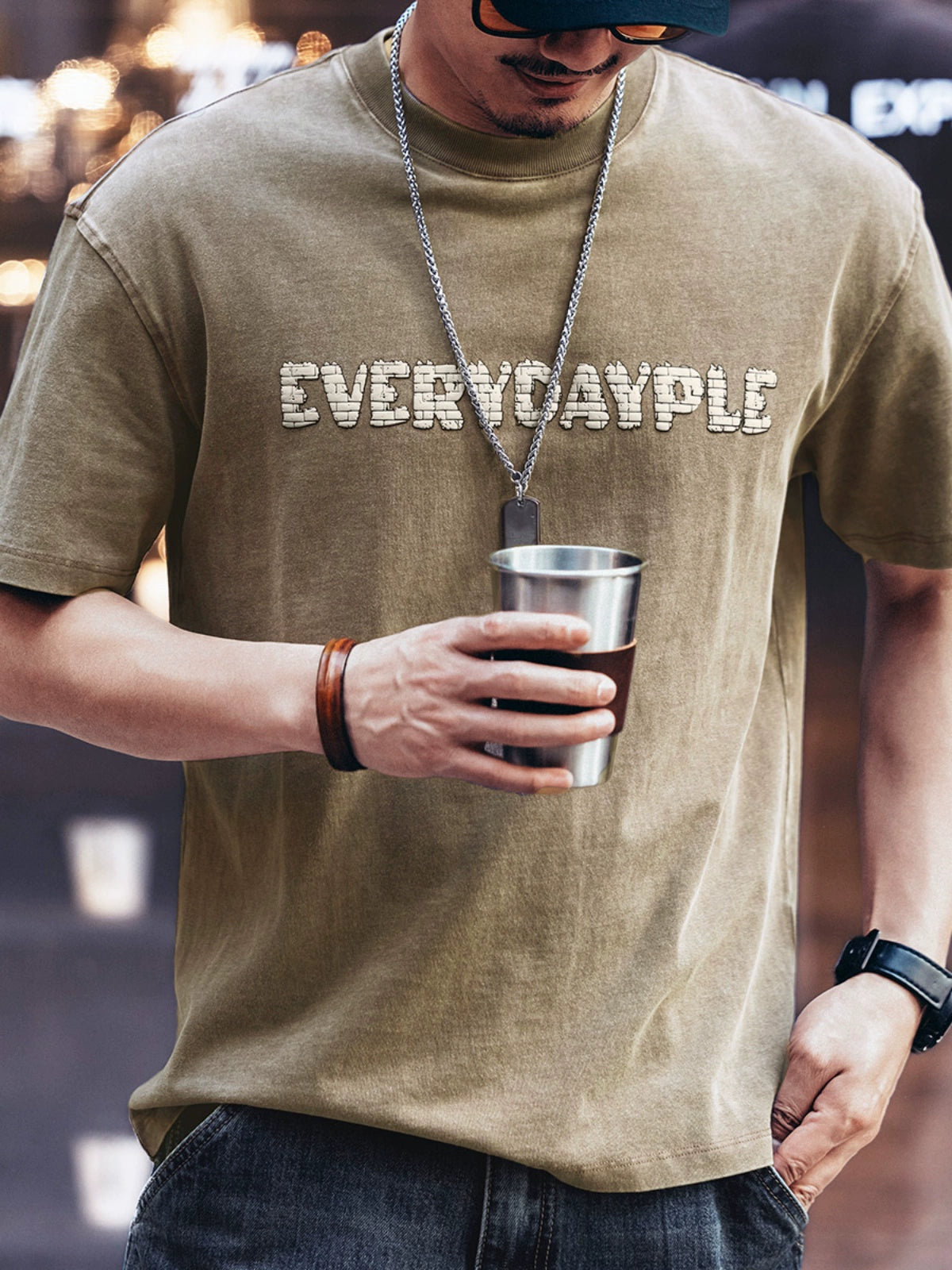Carp Print Short-Sleeve T-Shirt