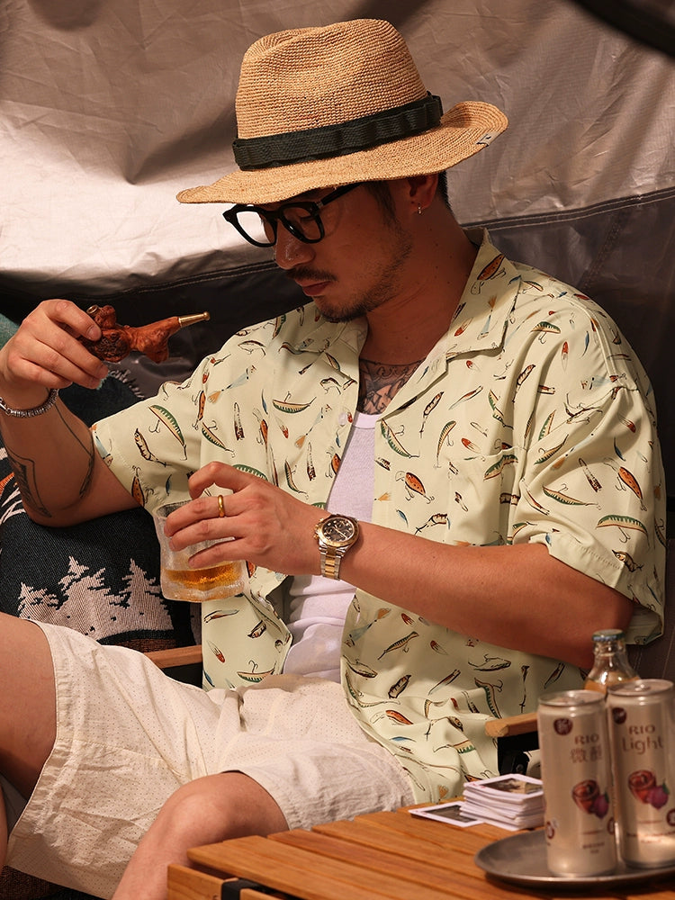 Hawaiian Beach Loose & Breathable Printed Shirt