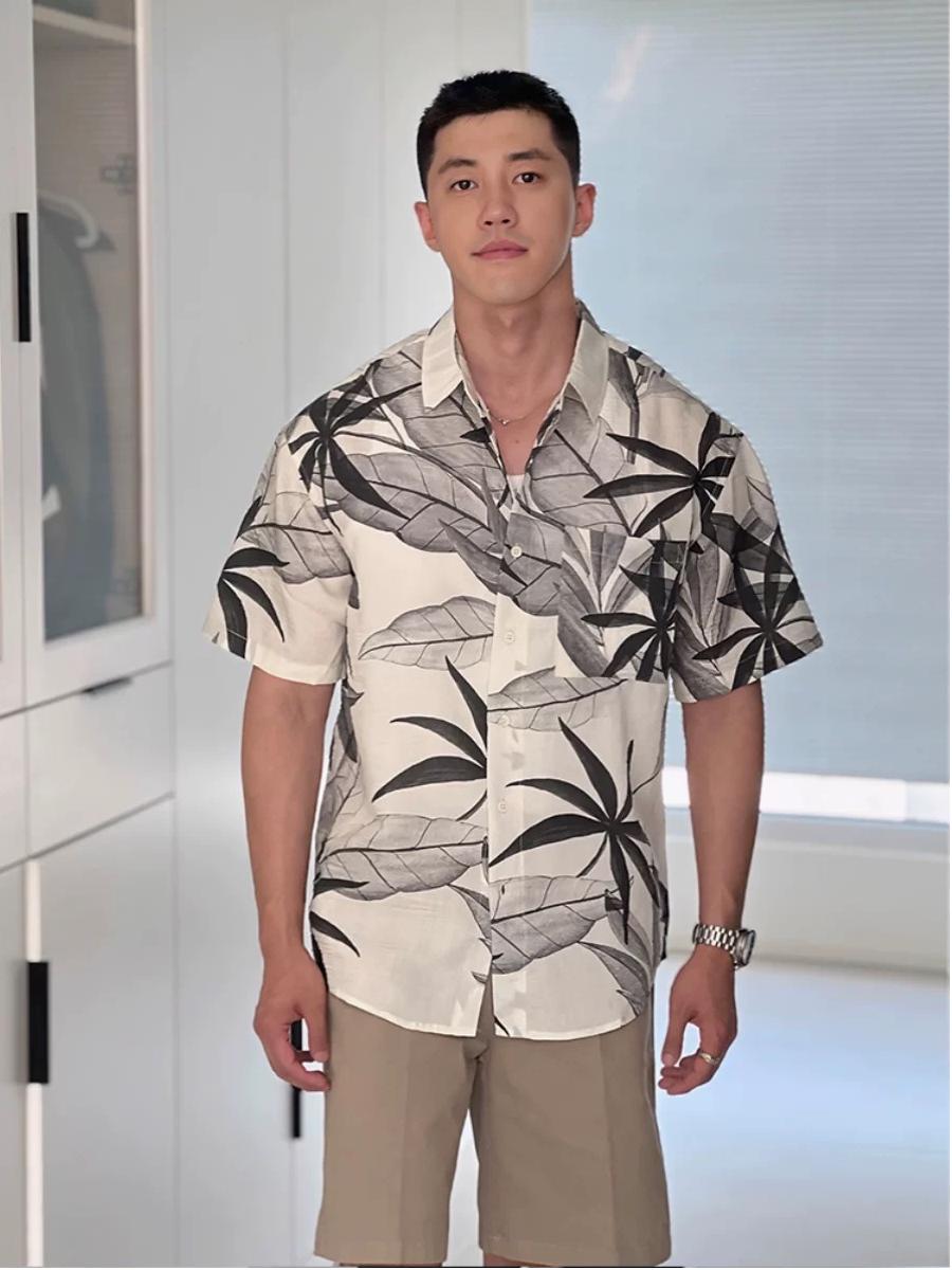 Hawaiian Ice Silk Floral Shirt