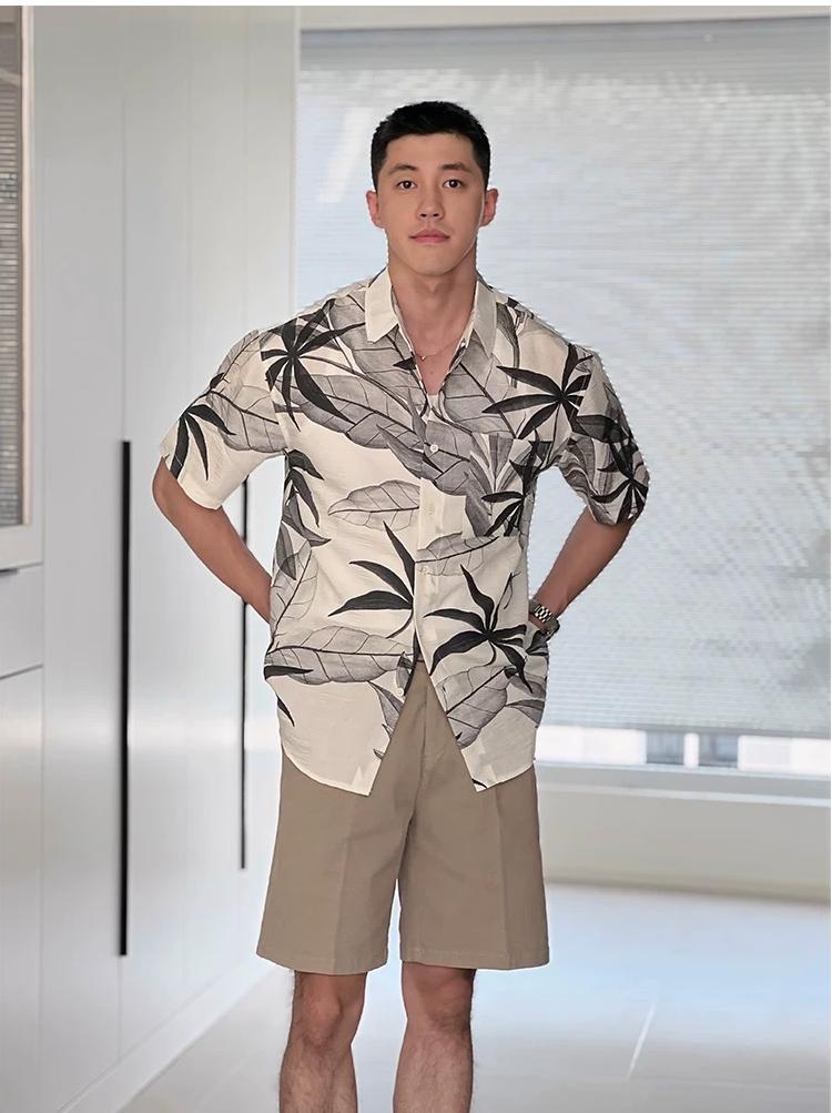 Hawaiian Ice Silk Floral Shirt