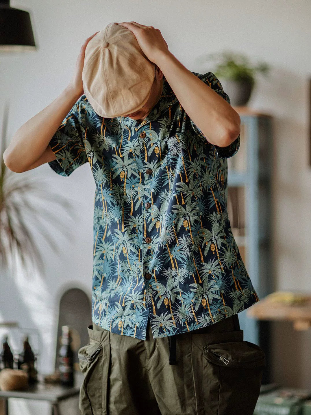 Baroque Classic Hawaiian Cuban Collar Casual Beach Shirt