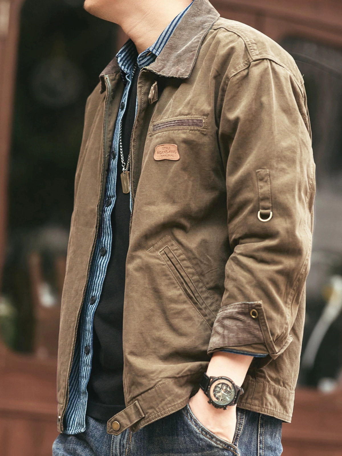 Zipper Workwear Jacket
