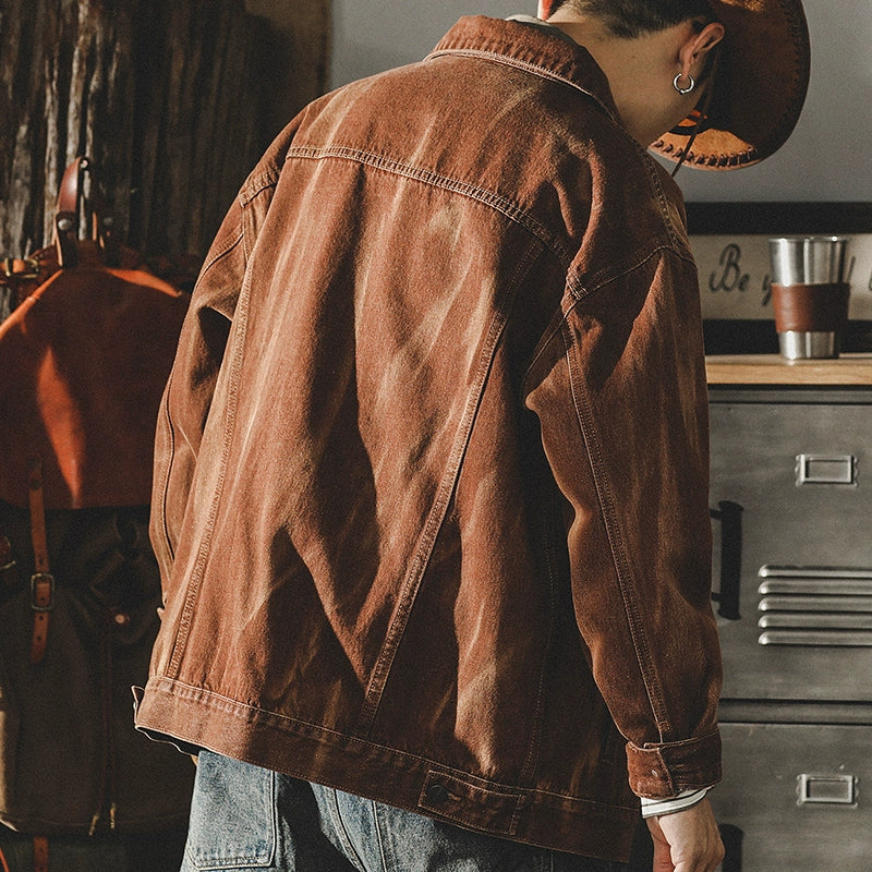 Retro Work Denim Jacket