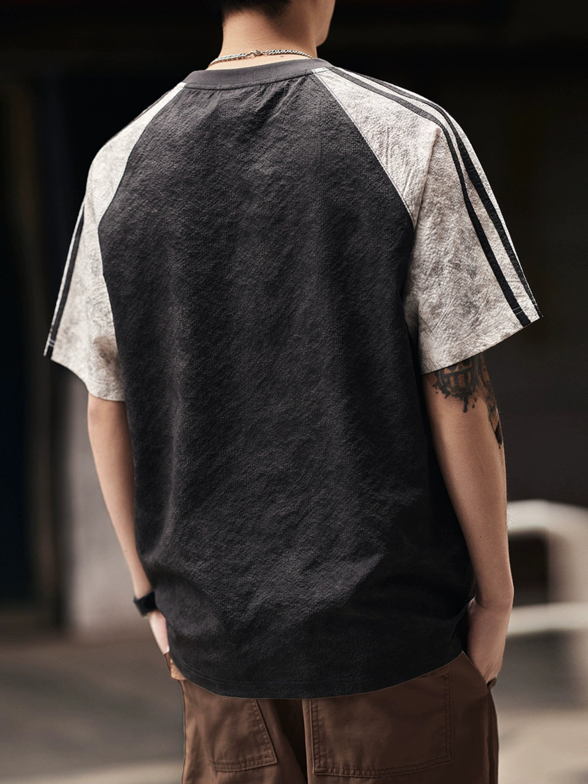 Ice Silk Quick-Dry Seersucker Short-Sleeve T-Shirt