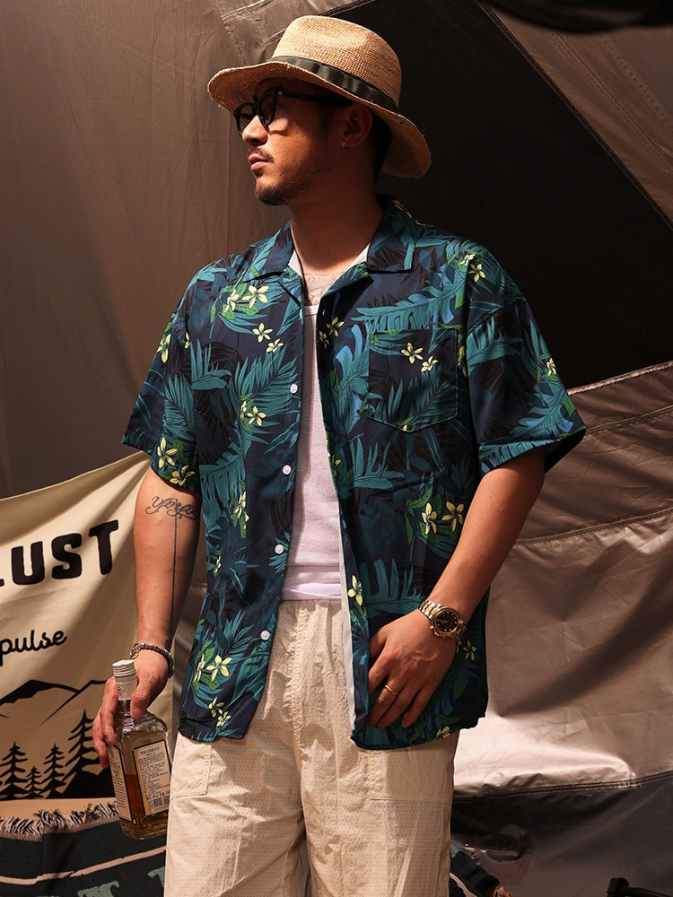 Hawaiian Vacation Beach Short-Sleeve Shirt