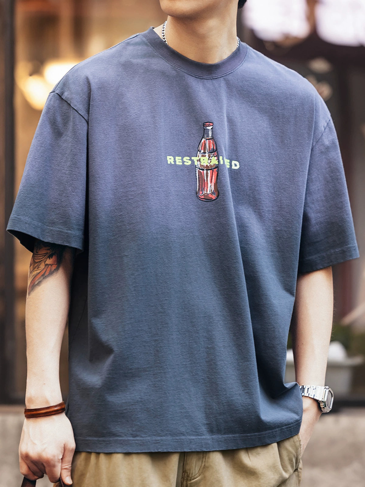 Washed Gradient Short-Sleeve T-Shirt