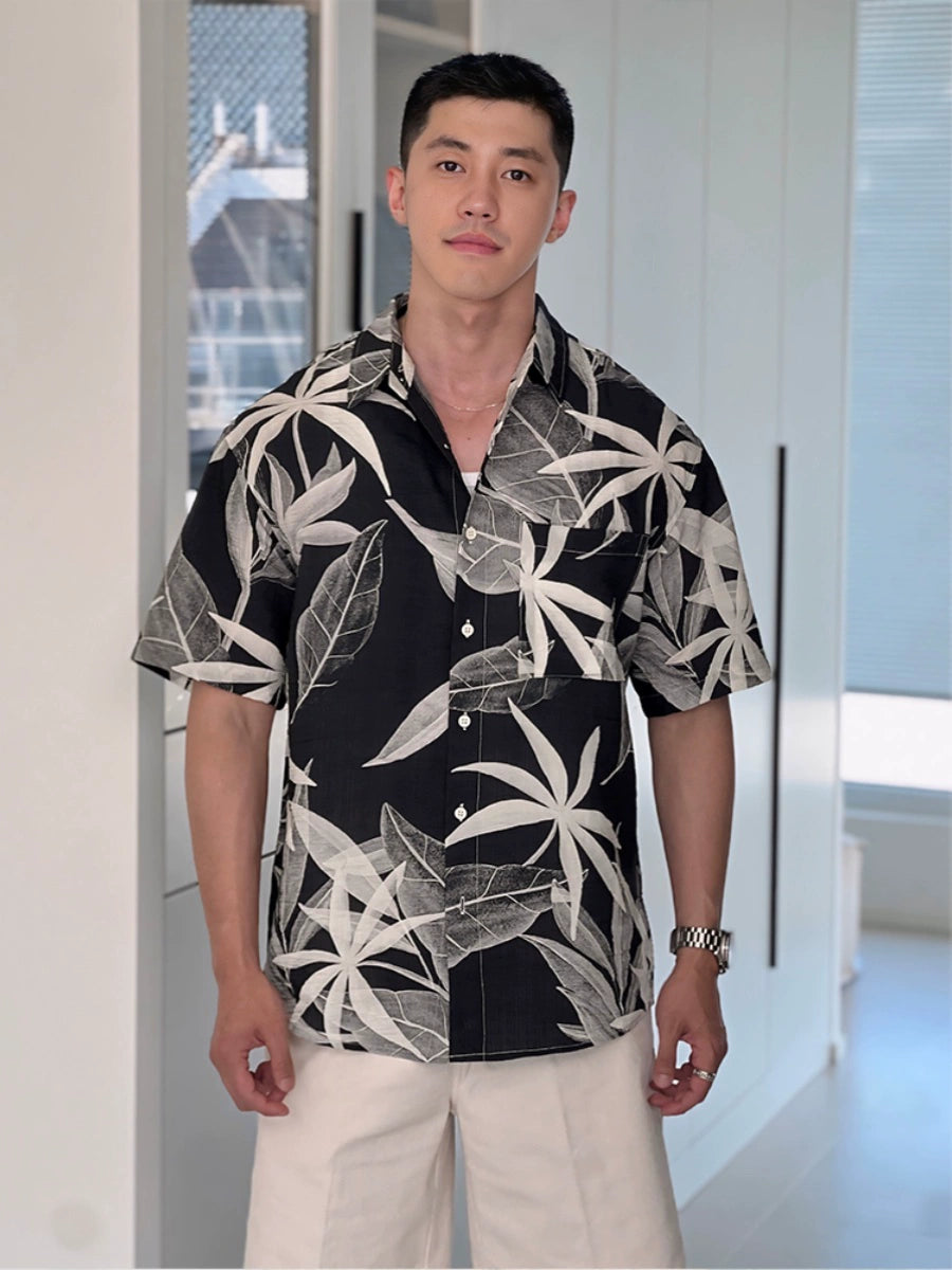 Hawaiian Ice Silk Floral Shirt