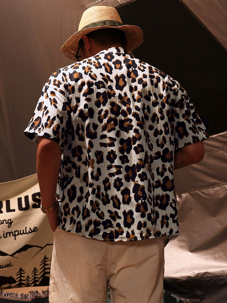 Leopard Pattern Summer Short Shirt
