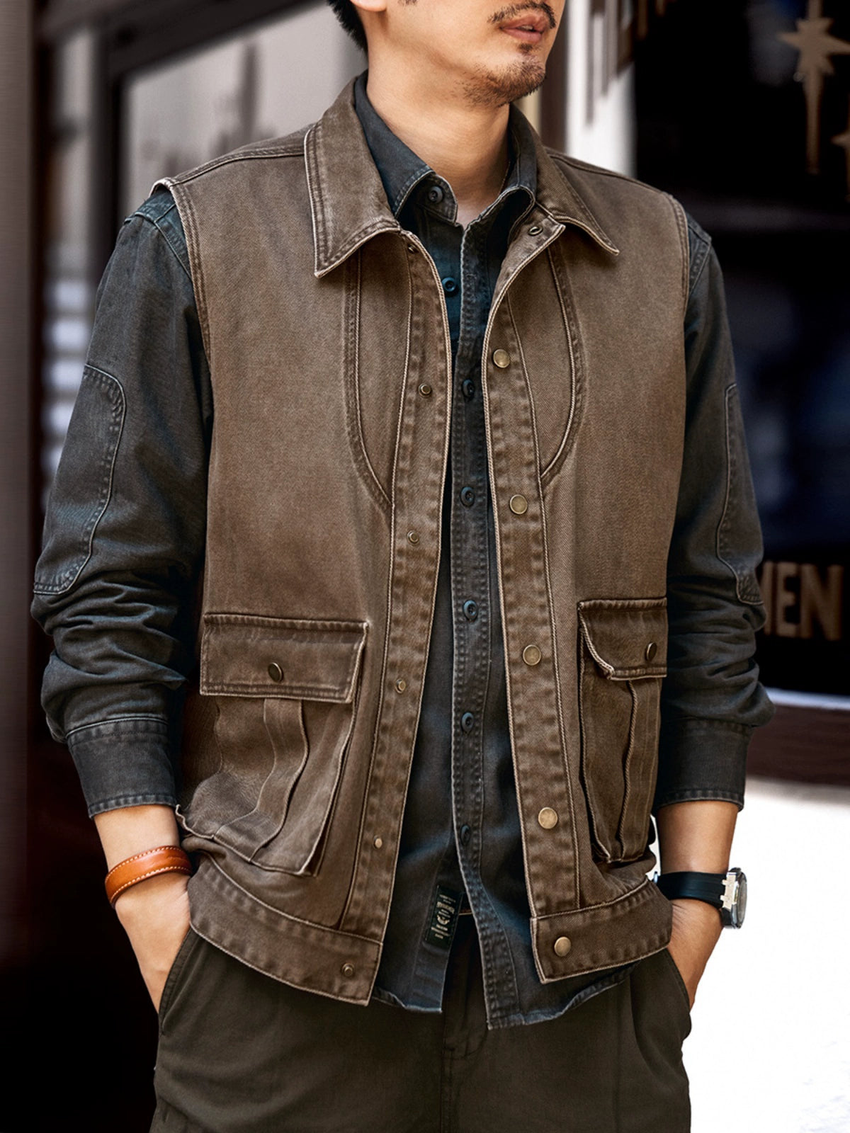 Retro Outdoor Work Pocket Vest – cloudsroad.com Retro Outdoor Work Pocket Vest – cloudsroad.com