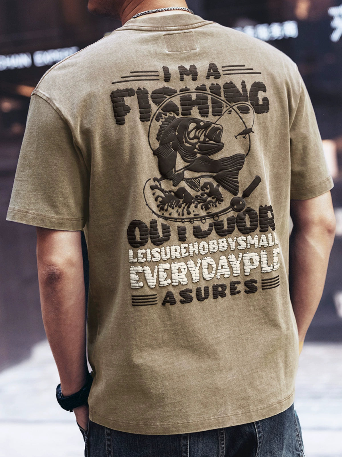 Carp Print Short-Sleeve T-Shirt