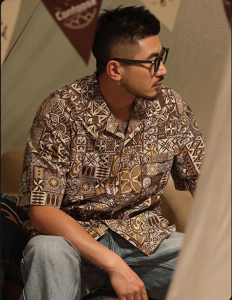 Vintage Baroque Short Sleeve Shirt