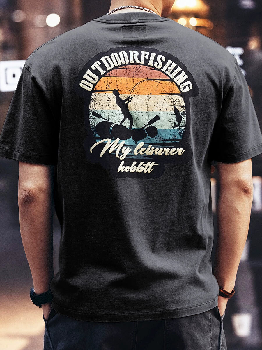 Vintage Back Print Short-Sleeve T-Shirt