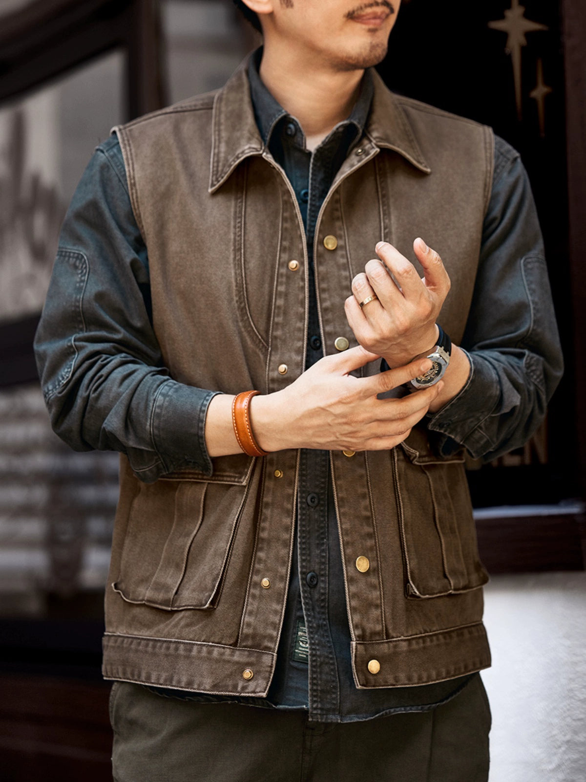 Retro Outdoor Work Pocket Vest – cloudsroad.com Retro Outdoor Work Pocket Vest – cloudsroad.com