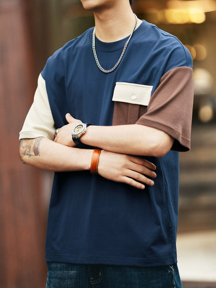 Pocket Color-Block T-Shirt