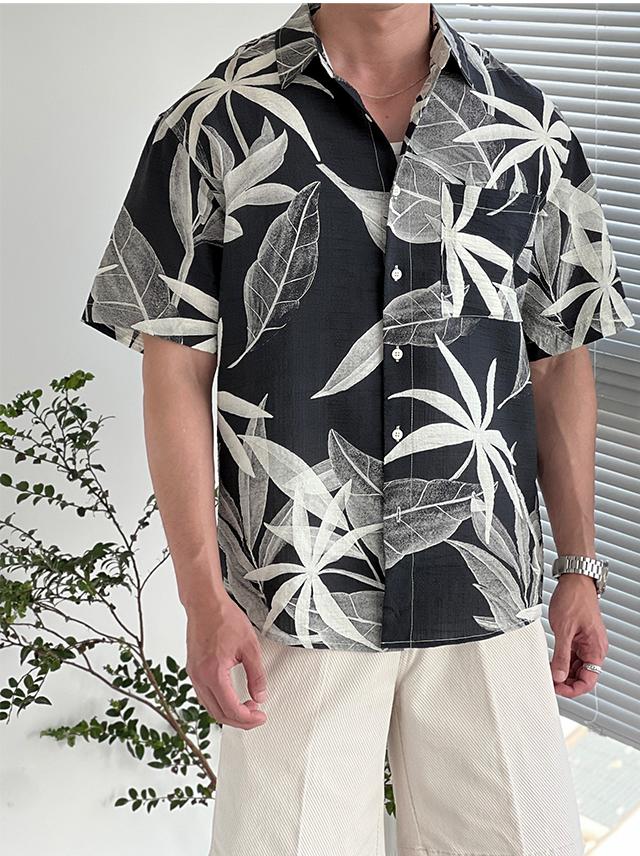 Hawaiian Ice Silk Floral Shirt