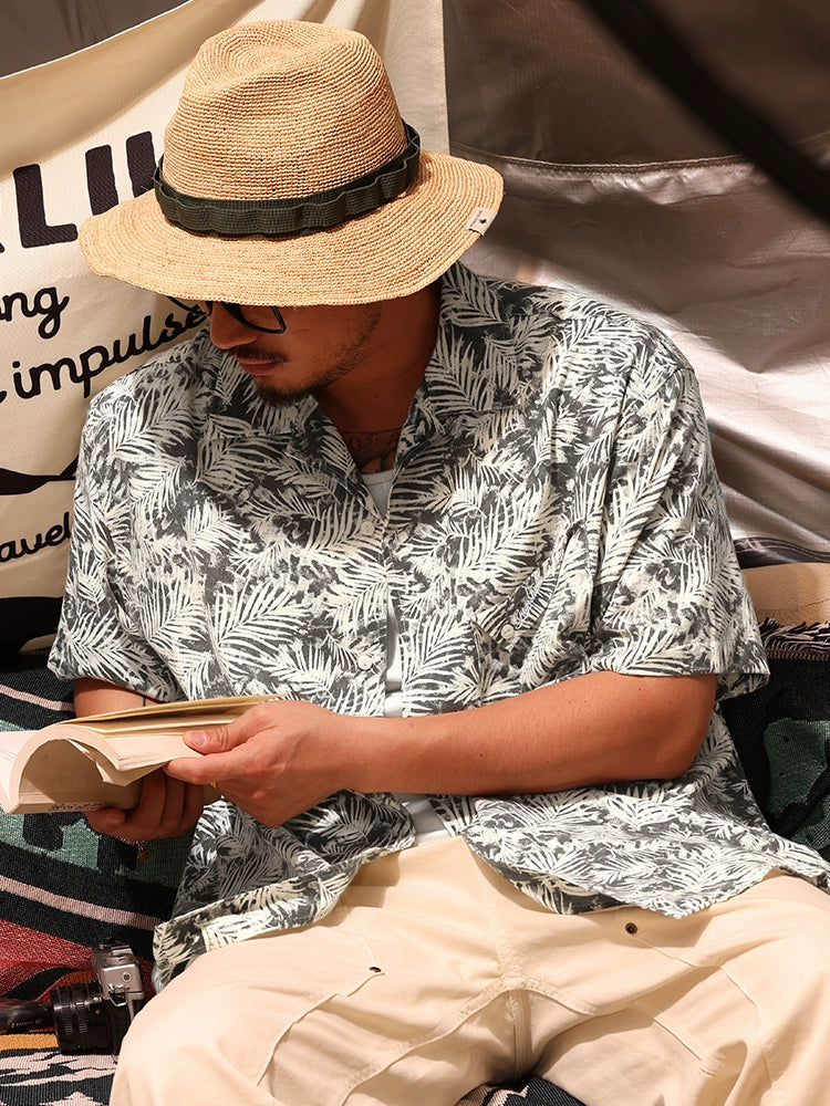 Breathable Wrinkle-Resistant Non-Iron Hawaiian Print Shirt