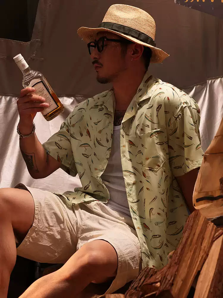 Hawaiian Beach Loose & Breathable Printed Shirt